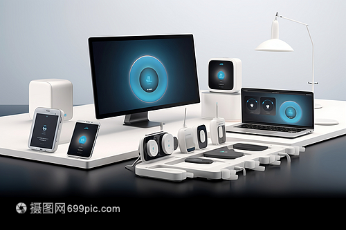 一堆智能无线设备