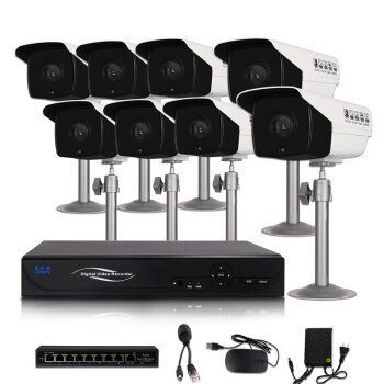 龙视安200万POE高清网络摄像头套装 便捷高效的监控解决方案